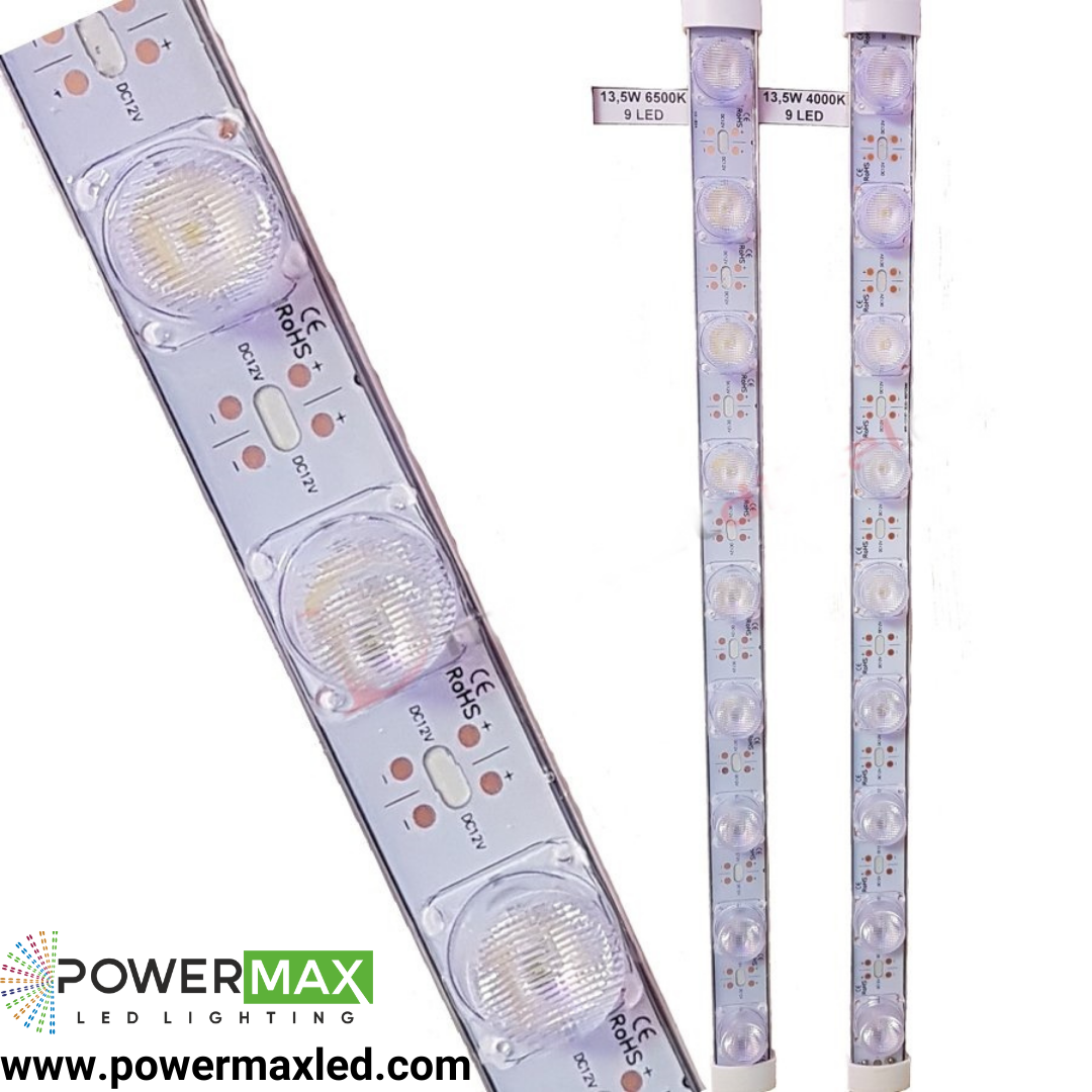 3030 Ledli 13,5W 12V 9 Led Line PCB IP65