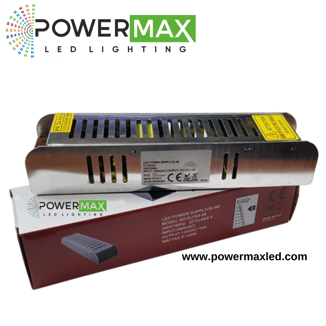 Powermax 12V 10A 120W Slim Adaptör