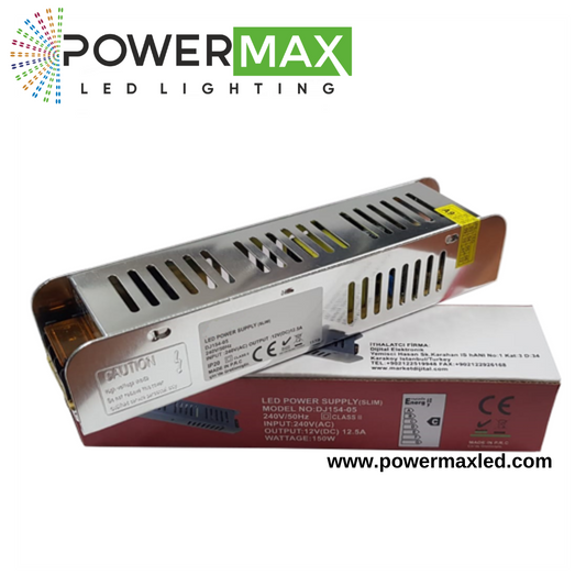 Powermax 12V 12,5A 150W Slim Adaptör