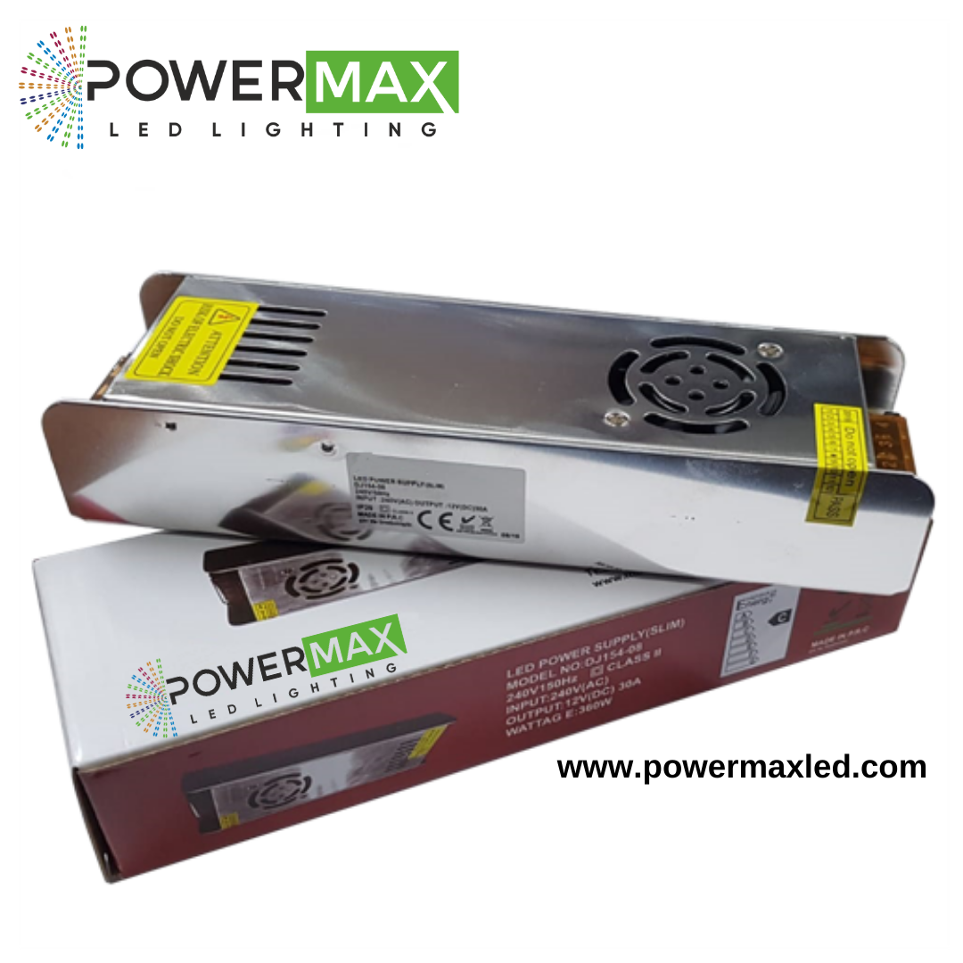 Powermax 12V 30A 350W Slim Adaptör